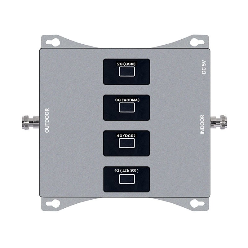 Fullset Four Band Mobile Signal Booster Repeater 800/900/1800/2100mhz Signal Booster 2G 3G 4G LTE with Antenna